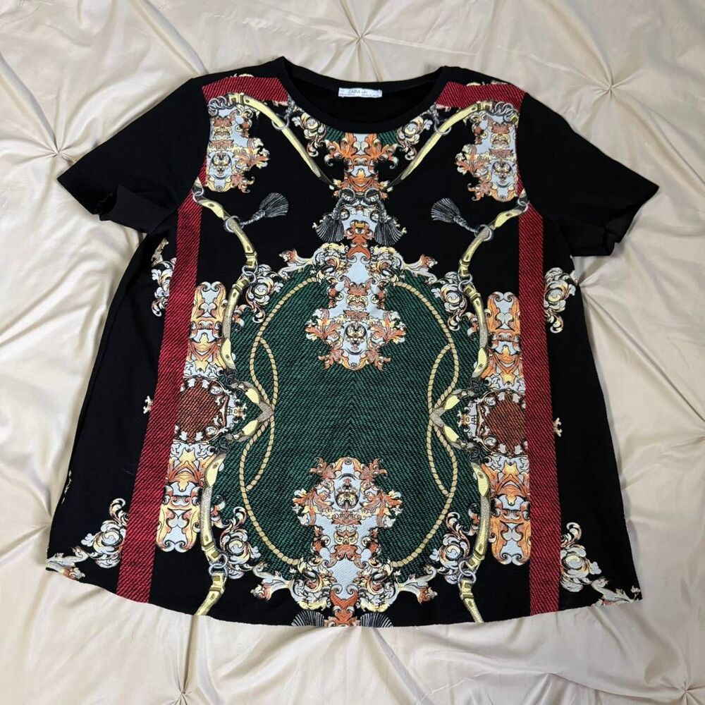 Zara Women's patterned-shirt size L